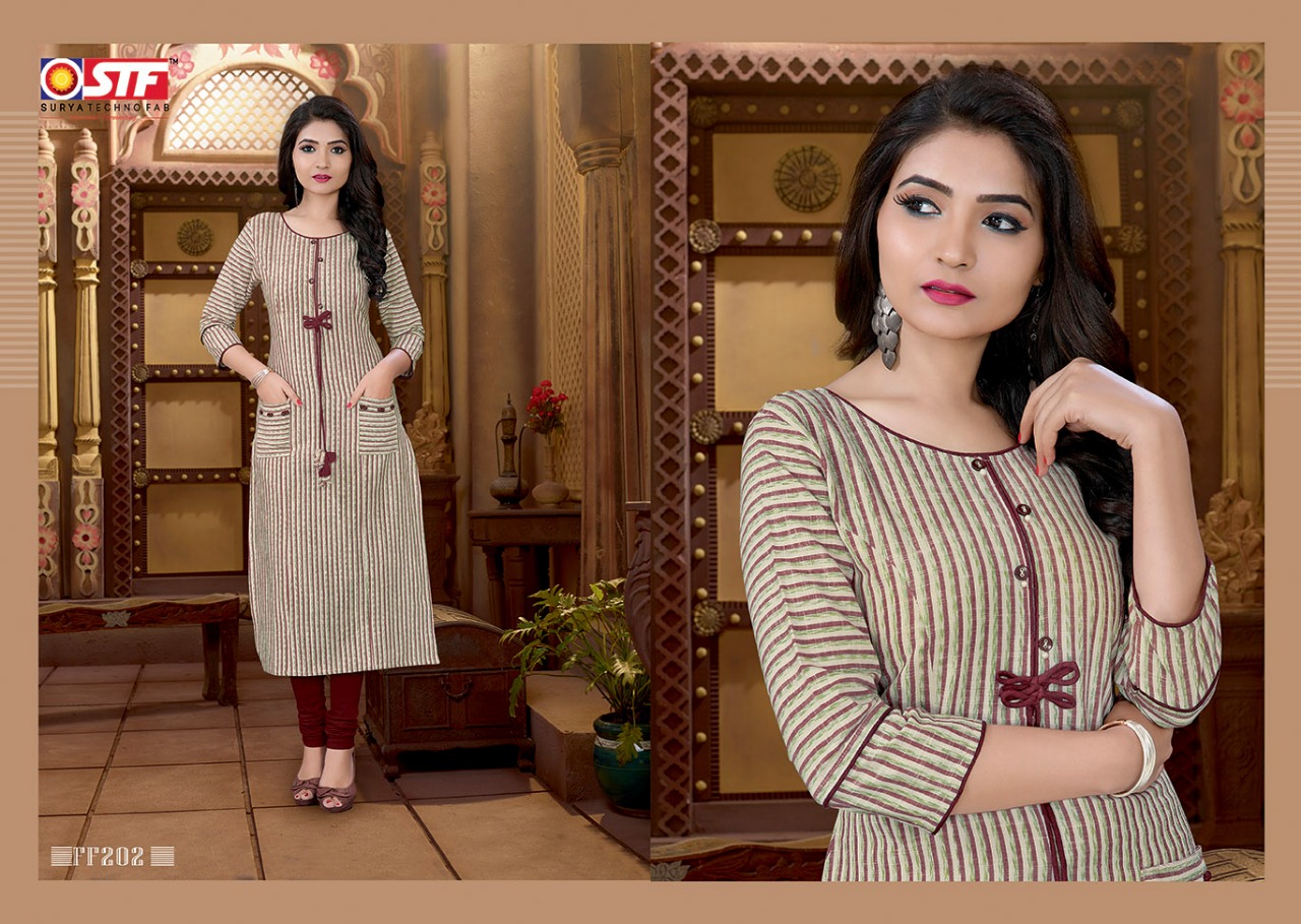 Feel Fresh By Surya Techno Fab 201 To 208 Series Stylish Fancy Colorful Collection Casual Wear & Ethnic Wear South Cotton Printed Kurtis At Wholesale Price