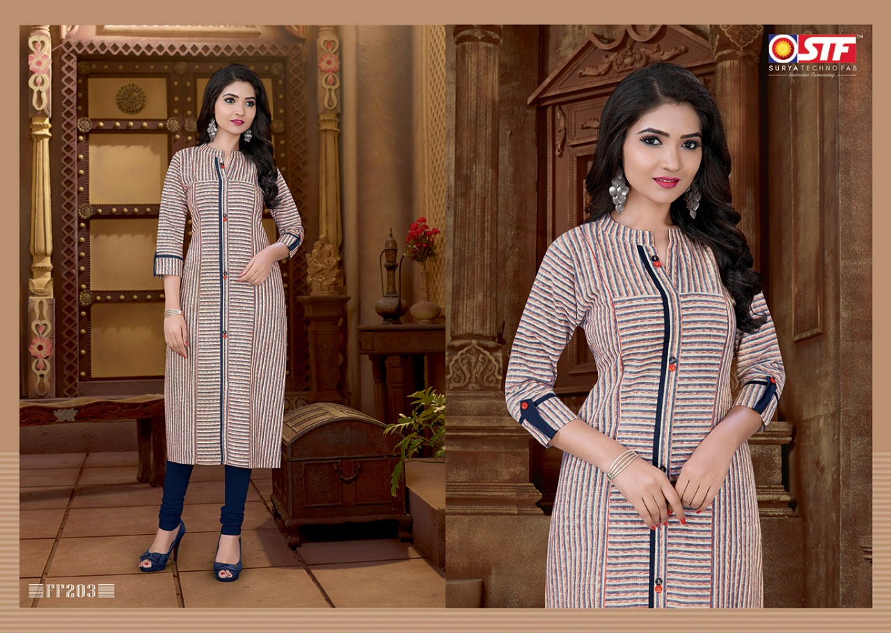 Feel Fresh By Surya Techno Fab 201 To 208 Series Stylish Fancy Colorful Collection Casual Wear & Ethnic Wear South Cotton Printed Kurtis At Wholesale Price