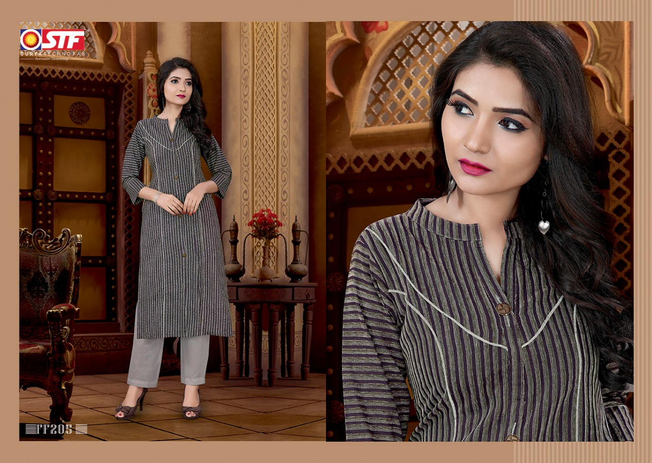 Feel Fresh By Surya Techno Fab 201 To 208 Series Stylish Fancy Colorful Collection Casual Wear & Ethnic Wear South Cotton Printed Kurtis At Wholesale Price
