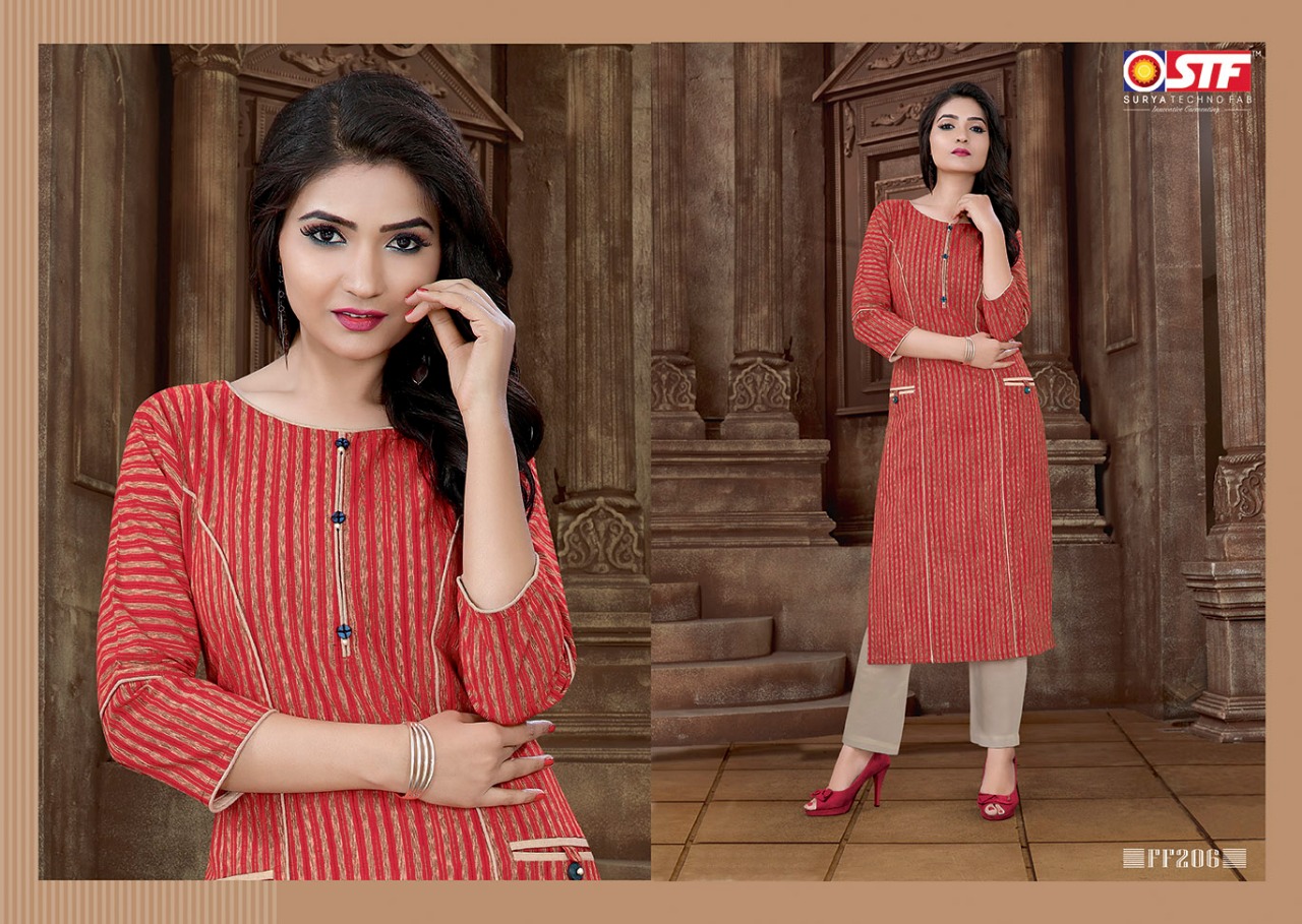 Feel Fresh By Surya Techno Fab 201 To 208 Series Stylish Fancy Colorful Collection Casual Wear & Ethnic Wear South Cotton Printed Kurtis At Wholesale Price