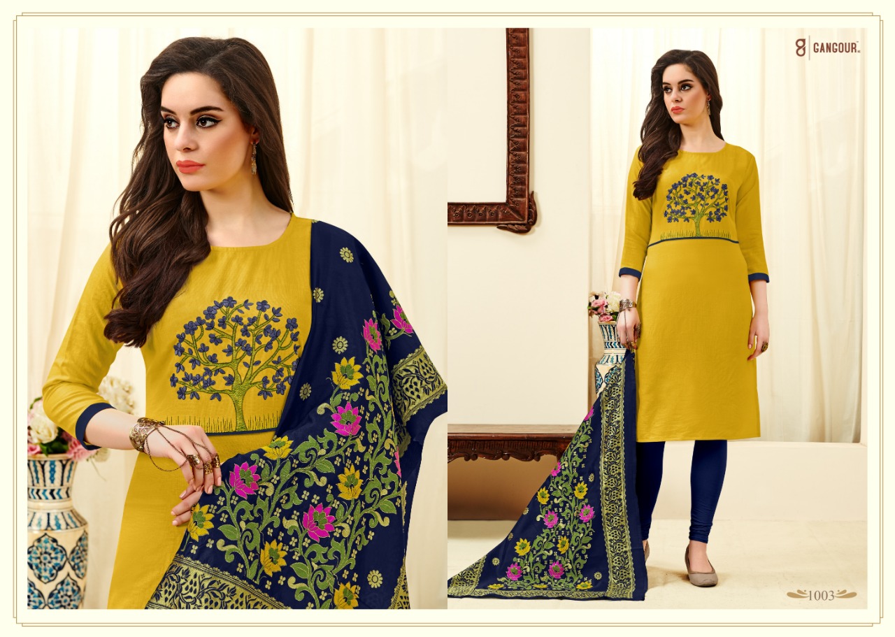 Femina By One Choice 1001 To 1006 Series Designer Wedding Collection Beautiful Stylish Fancy Colorful Party Wear & Occasional Wear Cotton Slub Dresses At Wholesale Price