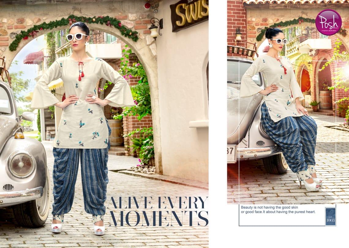 Femina By Posh 1001 To 1005 Series Beautiful Stylish Fancy Colorful Casual Wear & Ethnic Wear & Ready To Wear Fancy Kurtis At Wholesale Price