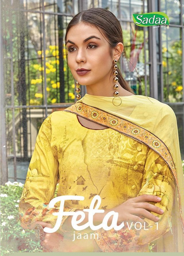 Feta Vol-1 By Sadaa 001 To 010 Series Indian Traditional Wear Collection Beautiful Stylish Fancy Colorful Party Wear & Occasional Wear Glace Printed With Embroidery Dress At Wholesale Price