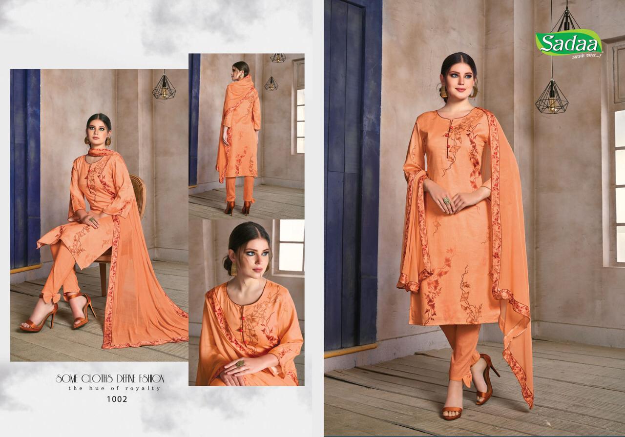 Feta Jaam Vol-2 By Sadaa 1001 To 1010 Series Beautiful Suits Colorful Stylish Fancy Casual Wear & Ethnic Wear Jam Galce Digital Fancy Printed Dresses At Wholesale Price