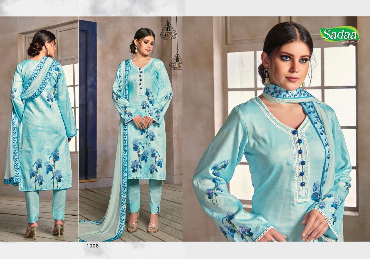 Feta Jaam Vol-2 By Sadaa 1001 To 1010 Series Beautiful Suits Colorful Stylish Fancy Casual Wear & Ethnic Wear Jam Galce Digital Fancy Printed Dresses At Wholesale Price