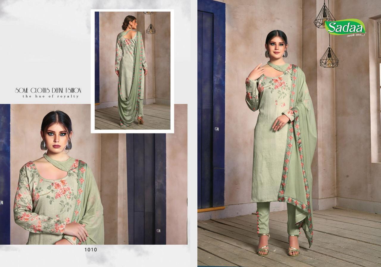 Feta Jaam Vol-2 By Sadaa 1001 To 1010 Series Beautiful Suits Colorful Stylish Fancy Casual Wear & Ethnic Wear Jam Galce Digital Fancy Printed Dresses At Wholesale Price