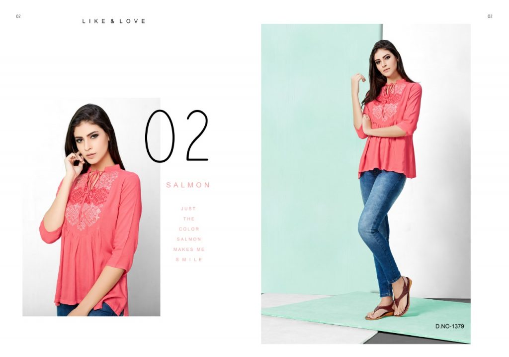 Fiona Vol-5 Nx By Mrigya 1378 To 1385 Series Beautiful Colorful Stylish Fancy Casual Wear & Ethnic Wear & Ready To Wear Rayon Embroidered Kurtis/ Tops At Wholesale Price