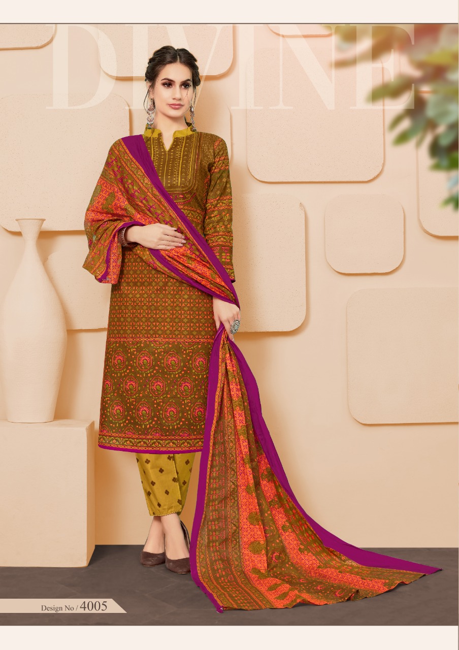 Firdous Vol-4 By Slt 4001 To 4010 Series Beautiful Suits Stylish Fancy Colorful Casual Wear & Ethnic Wear Cotton Printed Dresses At Wholesale Price
