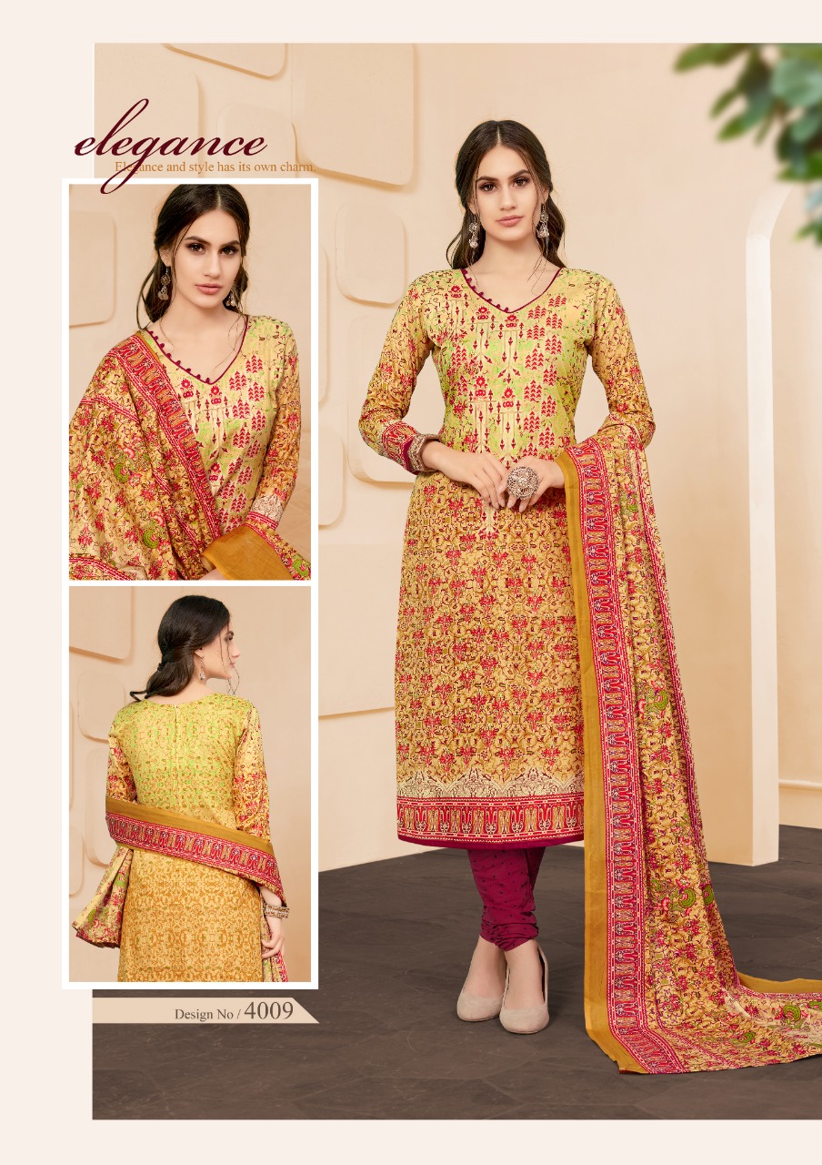 Firdous Vol-4 By Slt 4001 To 4010 Series Beautiful Suits Stylish Fancy Colorful Casual Wear & Ethnic Wear Cotton Printed Dresses At Wholesale Price