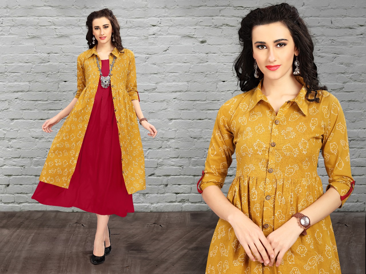 Flaunt Vol-2 By Mrigya 8013 To 8020 Series Beautiful Stylish Fancy Colorful Casual Wear & Ethnic Wear Rayon Printed Kurtis At Wholesale Price