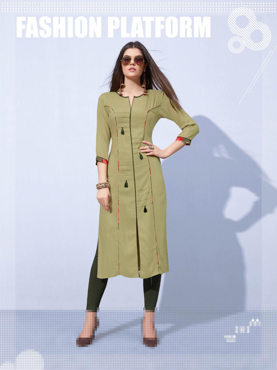 Flora Vol-2 By Laher Fashion 201 To 212 Series Beautiful Colorful Stylish Fancy Casual Wear & Ethnic Wear & Ready To Wear Rayon Printed Kurtis At Wholesale Price