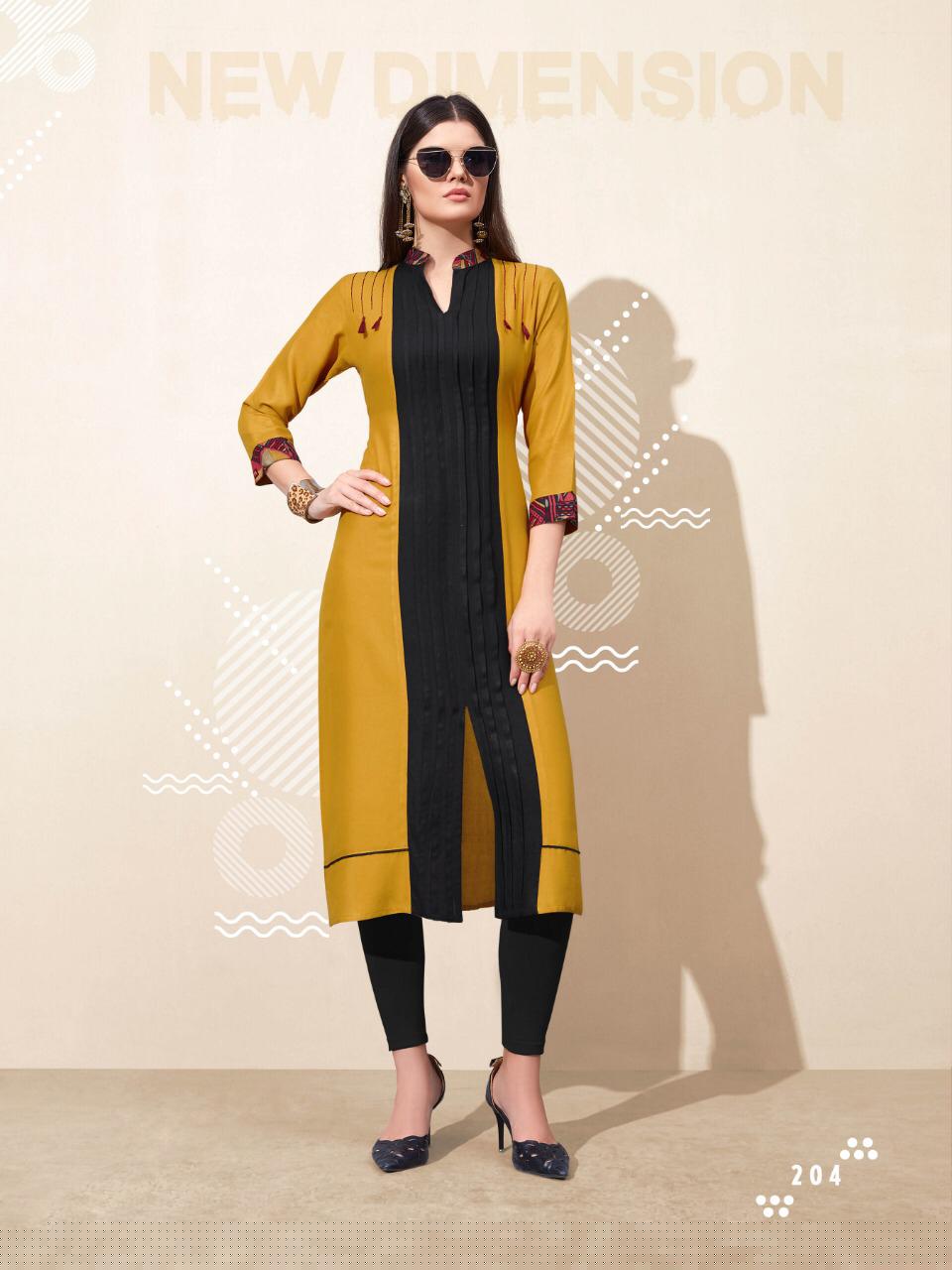 Flora Vol-2 By Laher Fashion 201 To 212 Series Beautiful Colorful Stylish Fancy Casual Wear & Ethnic Wear & Ready To Wear Rayon Printed Kurtis At Wholesale Price
