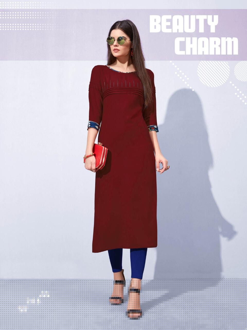 Flora Vol-2 By Laher Fashion 201 To 212 Series Beautiful Colorful Stylish Fancy Casual Wear & Ethnic Wear & Ready To Wear Rayon Printed Kurtis At Wholesale Price