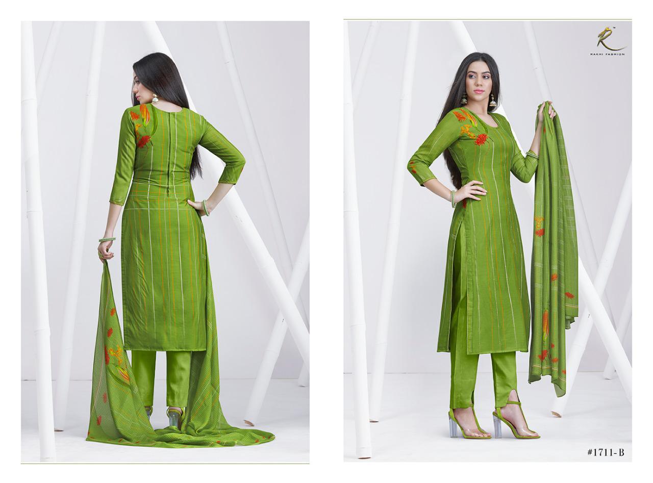 Floral By Rakhi Fashion 1709-a To 1712-b Series Beautiful Stylish Fancy Colorful Casual Wear & Ethnic Wear Pure Viscose Modal Digital Print Digital Print With Embroidery Dresses At Wholesale Price
