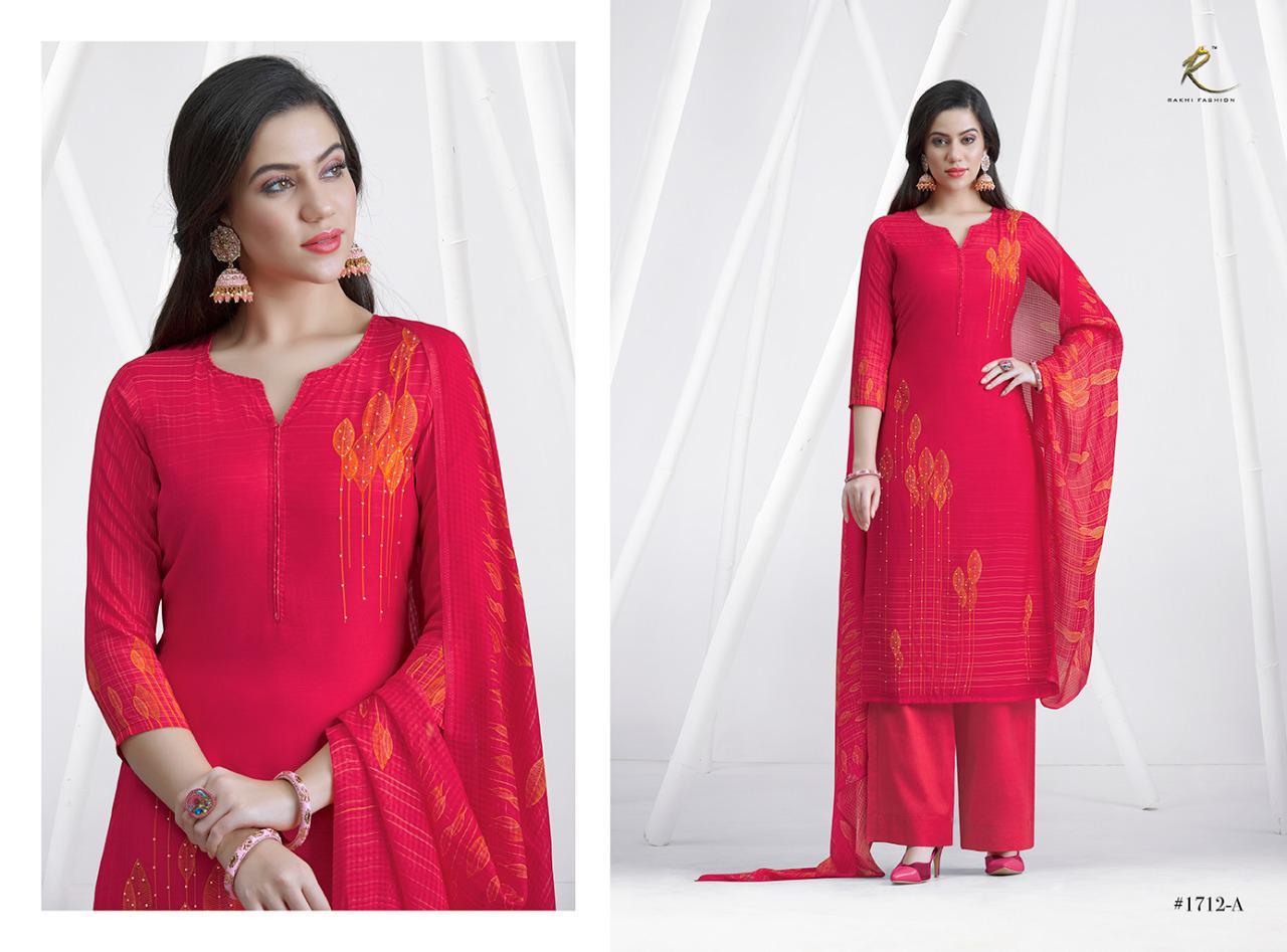 Floral By Rakhi Fashion 1709-a To 1712-b Series Beautiful Stylish Fancy Colorful Casual Wear & Ethnic Wear Pure Viscose Modal Digital Print Digital Print With Embroidery Dresses At Wholesale Price