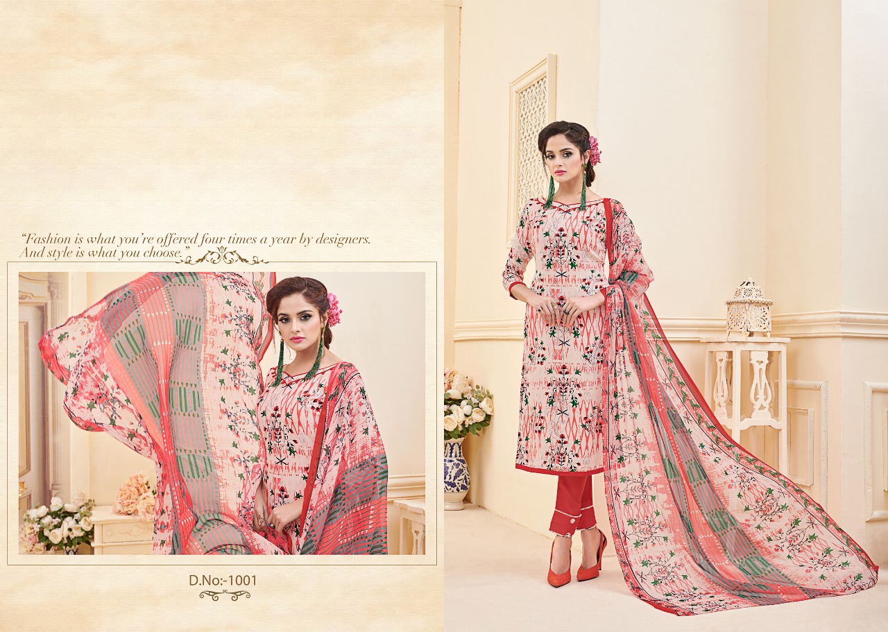 Florance By Ravi Creation 1001 To 1008 Series Beautiful Suits Stylish Fancy Colorful Casual Wear & Ethnic Wear Rayon Cotton Printed Dresses At Wholesale Price