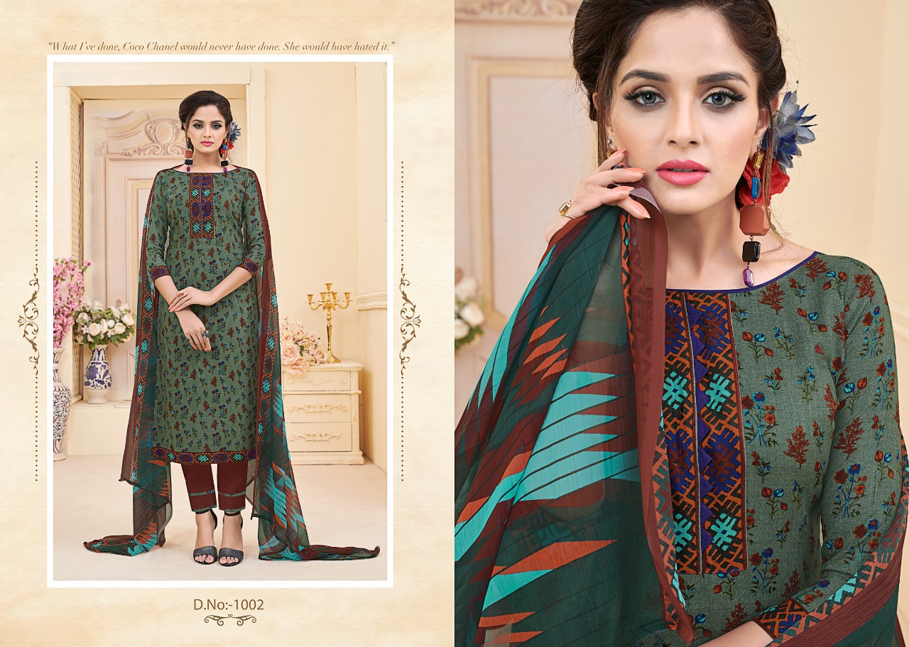 Florance By Ravi Creation 1001 To 1008 Series Beautiful Suits Stylish Fancy Colorful Casual Wear & Ethnic Wear Rayon Cotton Printed Dresses At Wholesale Price