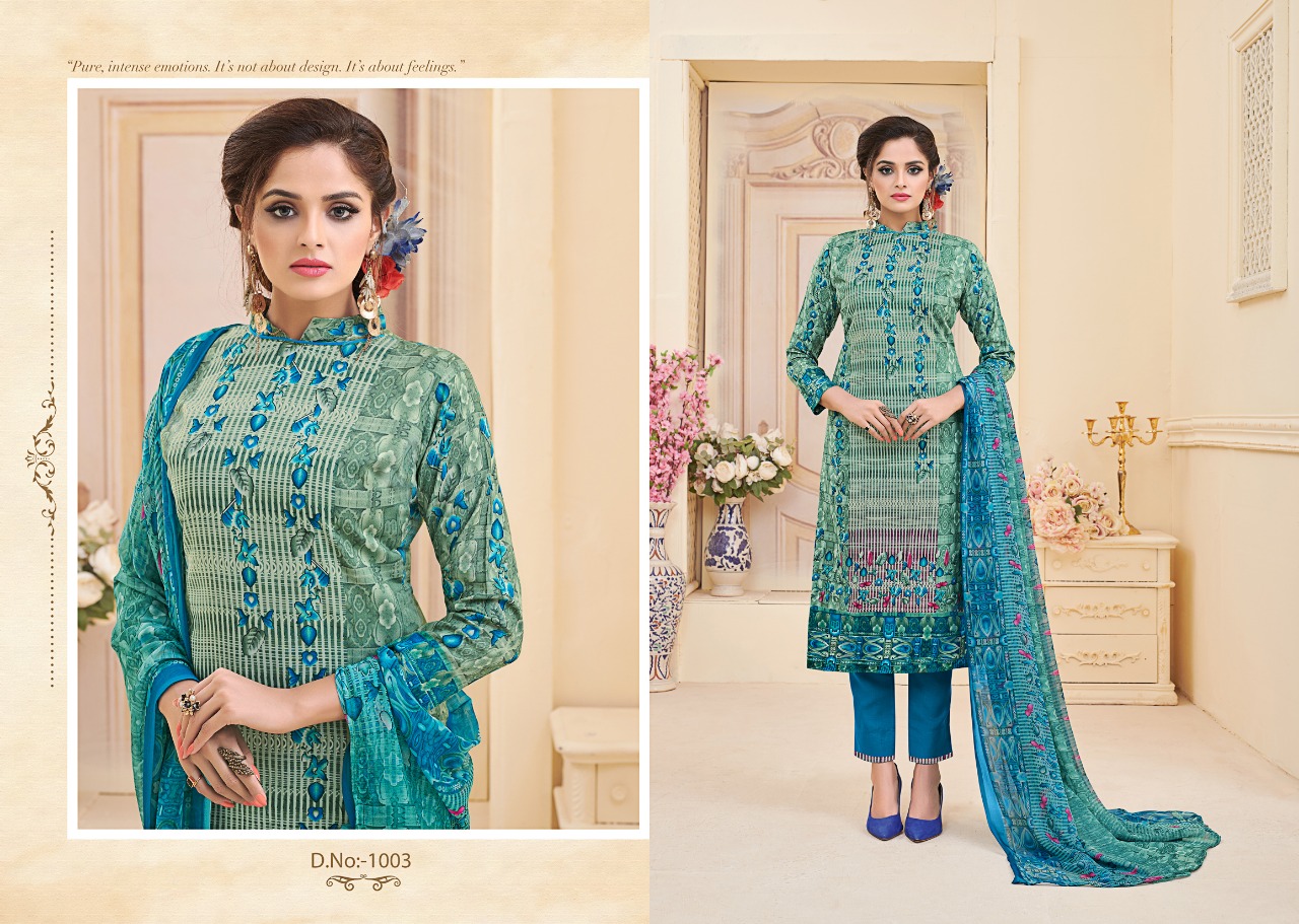 Florance By Ravi Creation 1001 To 1008 Series Beautiful Suits Stylish Fancy Colorful Casual Wear & Ethnic Wear Rayon Cotton Printed Dresses At Wholesale Price