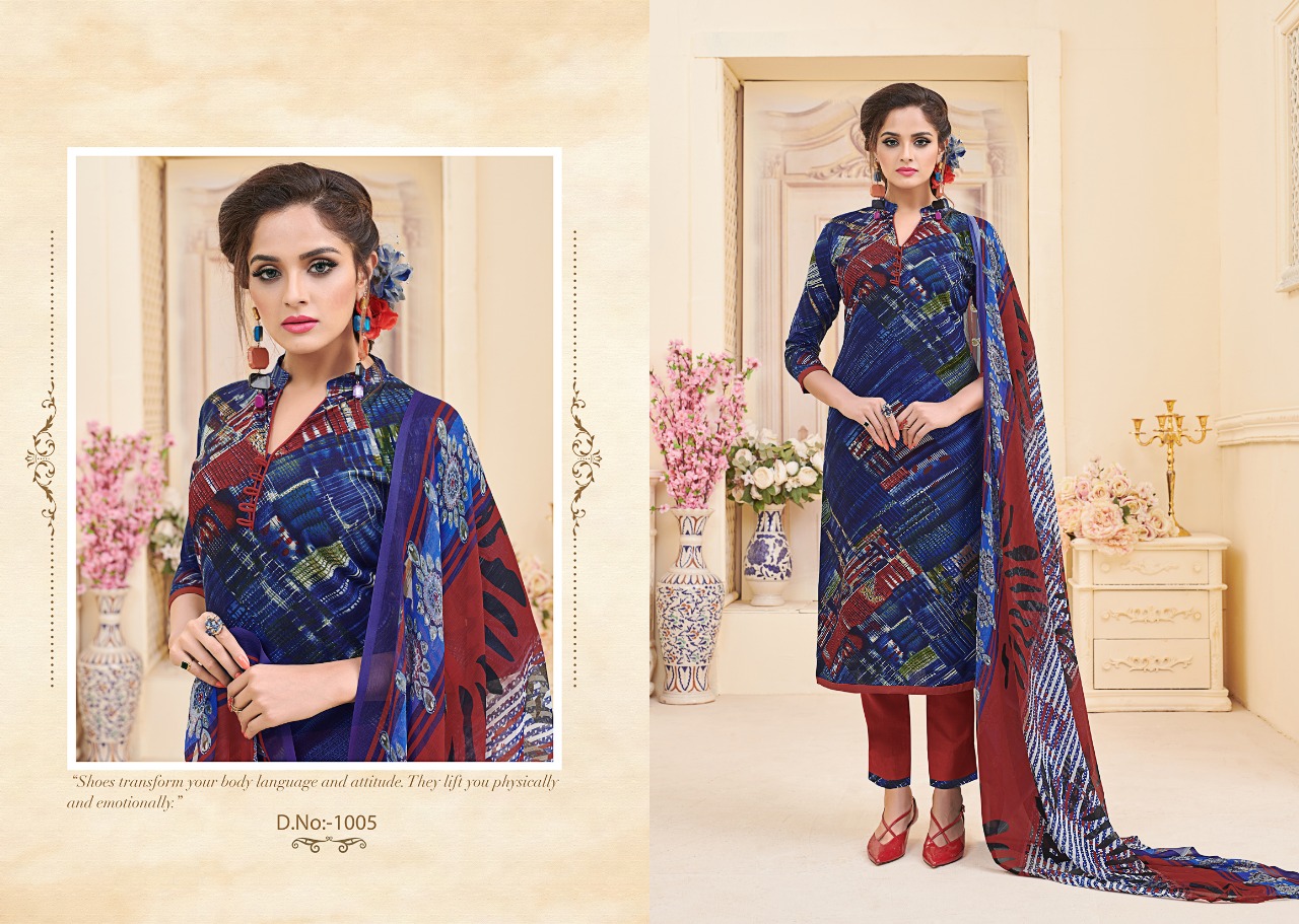 Florance By Ravi Creation 1001 To 1008 Series Beautiful Suits Stylish Fancy Colorful Casual Wear & Ethnic Wear Rayon Cotton Printed Dresses At Wholesale Price
