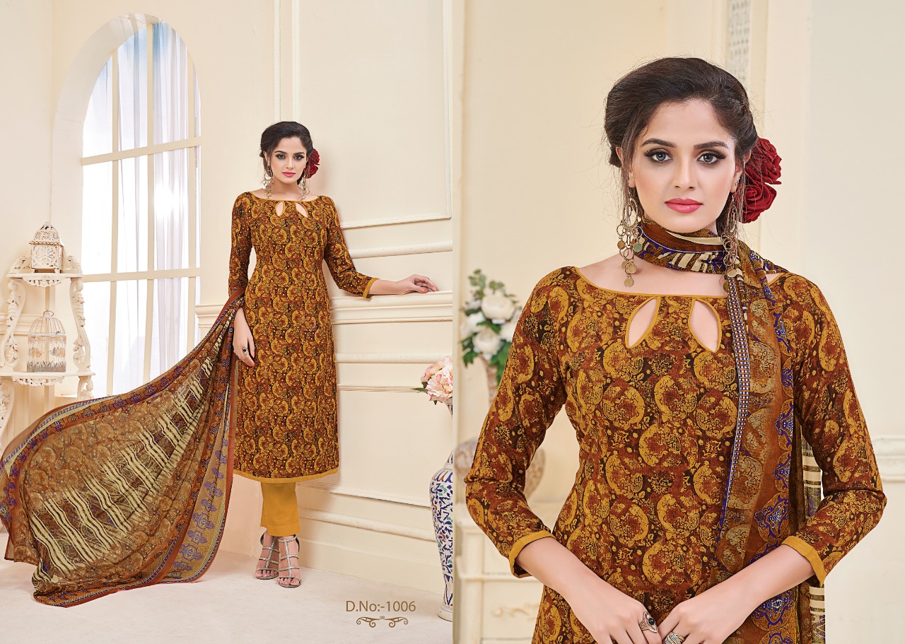 Florance By Ravi Creation 1001 To 1008 Series Beautiful Suits Stylish Fancy Colorful Casual Wear & Ethnic Wear Rayon Cotton Printed Dresses At Wholesale Price