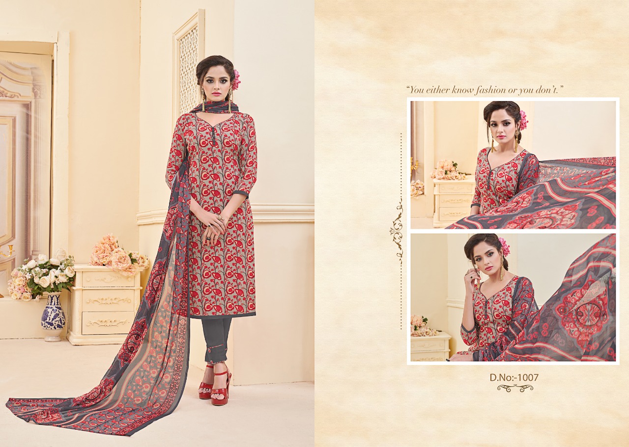 Florance By Ravi Creation 1001 To 1008 Series Beautiful Suits Stylish Fancy Colorful Casual Wear & Ethnic Wear Rayon Cotton Printed Dresses At Wholesale Price