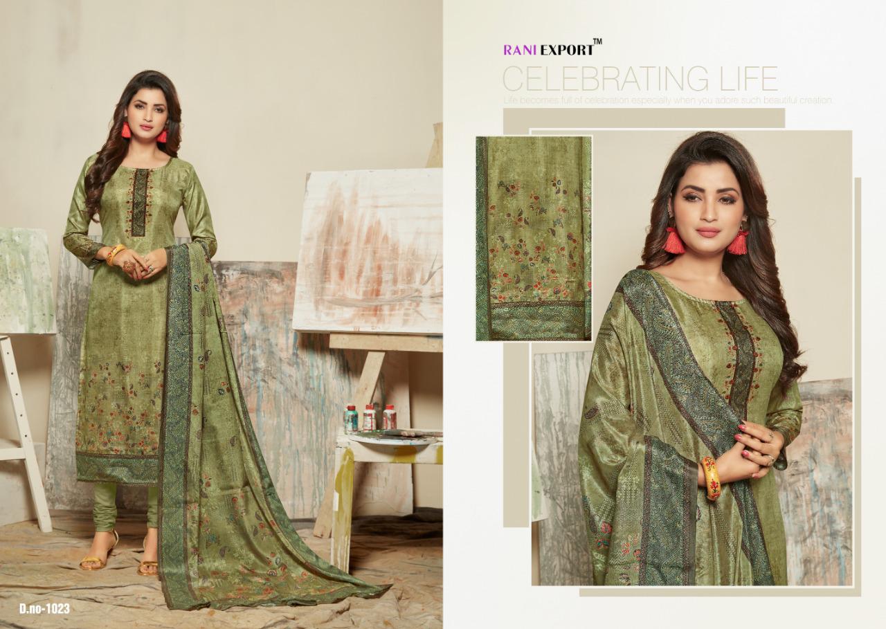 Floranja By Rani Exports 1018 To 1025 Series Beautiful Suits Collection Beautiful Stylish Fancy Colorful Casual Wear & Ethnic Wear Dolla Cotton Silk Dresses At Wholesale Price