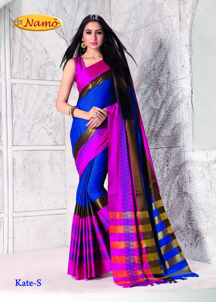 Florence Vol-2 By St Namo Designer Traditional Collection Beautiful Stylish Fancy Colorful Party Wear & Occasional Wear Silk Cotton Printed Sarees At Wholesale Price