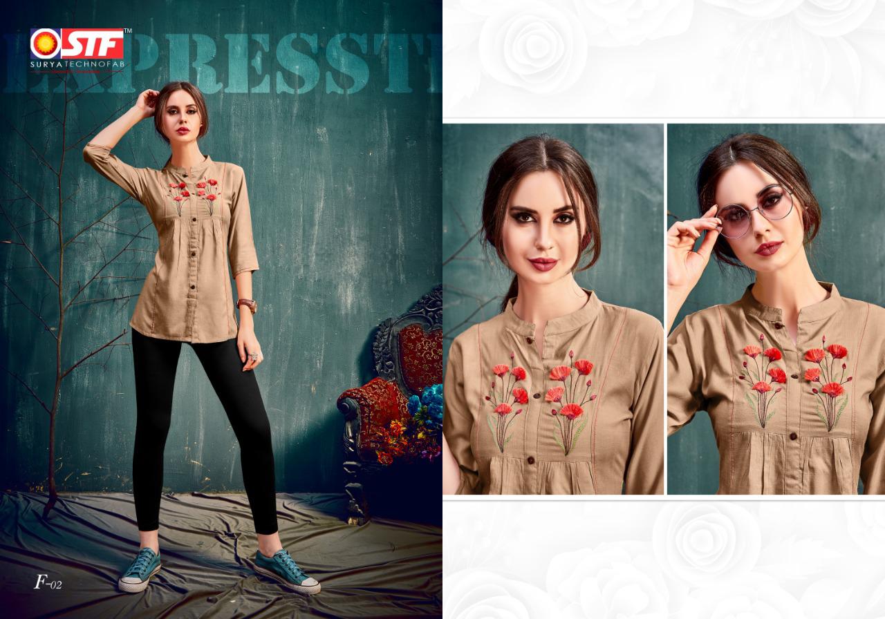 Florence Vol-20 By Surya Techno Fab 01 To 09 Series Beautiful Colorful Stylish Fancy Casual Wear & Ethnic Wear & Ready To Wear Rayon Slub Printed Kurtis At Wholesale Price