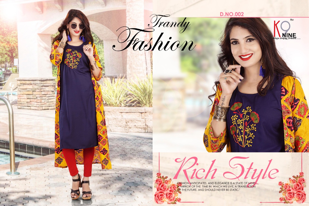 Forever By Knine 001 To 006 Series Beautiful Colorful Stylish Fancy Casual Wear & Ethnic Wear & Ready To Wear Rayon Kurtis At Wholesale Price