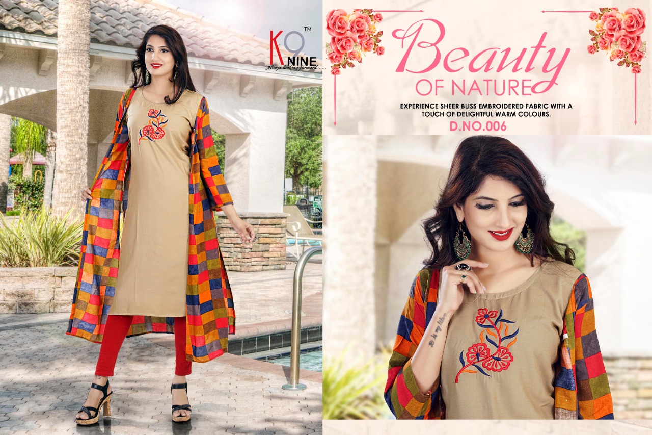 Forever By Knine 001 To 006 Series Beautiful Colorful Stylish Fancy Casual Wear & Ethnic Wear & Ready To Wear Rayon Kurtis At Wholesale Price