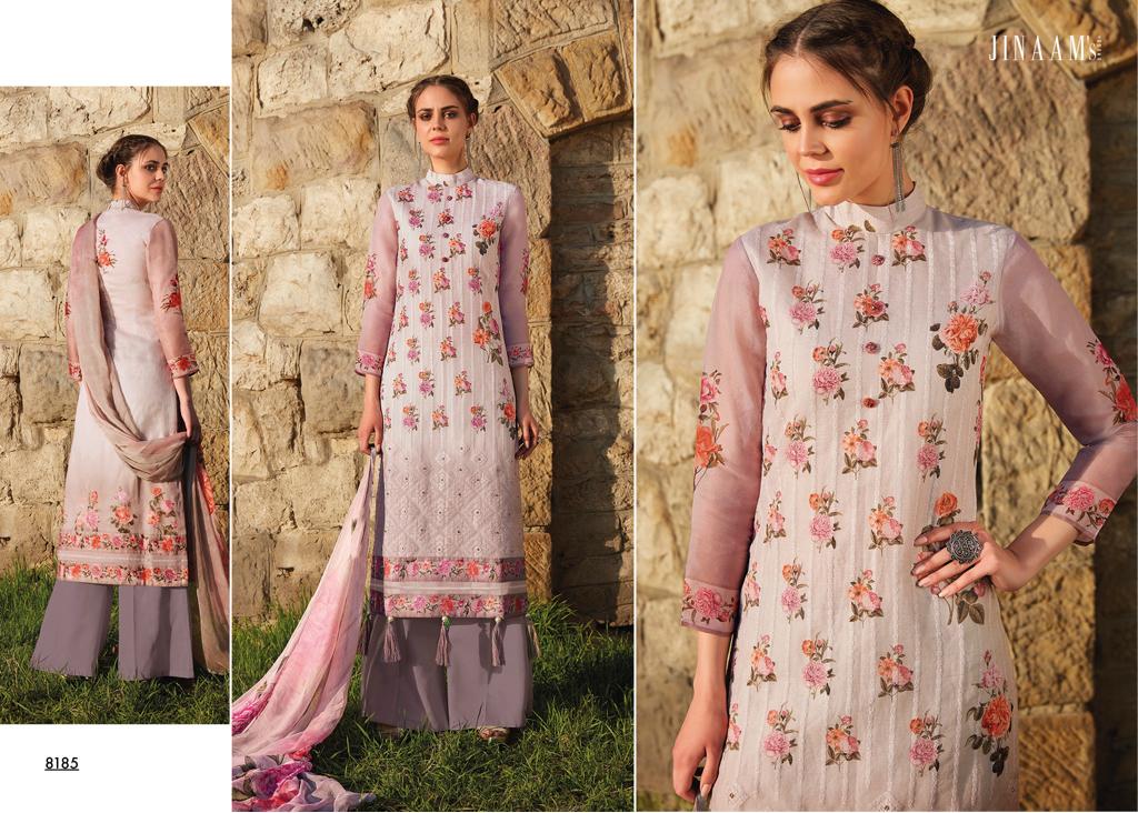 Freesia By Jinaam Dresses 8185 To 8193 Series Designer Suits Collection Beautiful Stylish Fancy Colorful Party Wear & Ethnic Wear Cotton Lawn Printed Dresses At Wholesale Price
