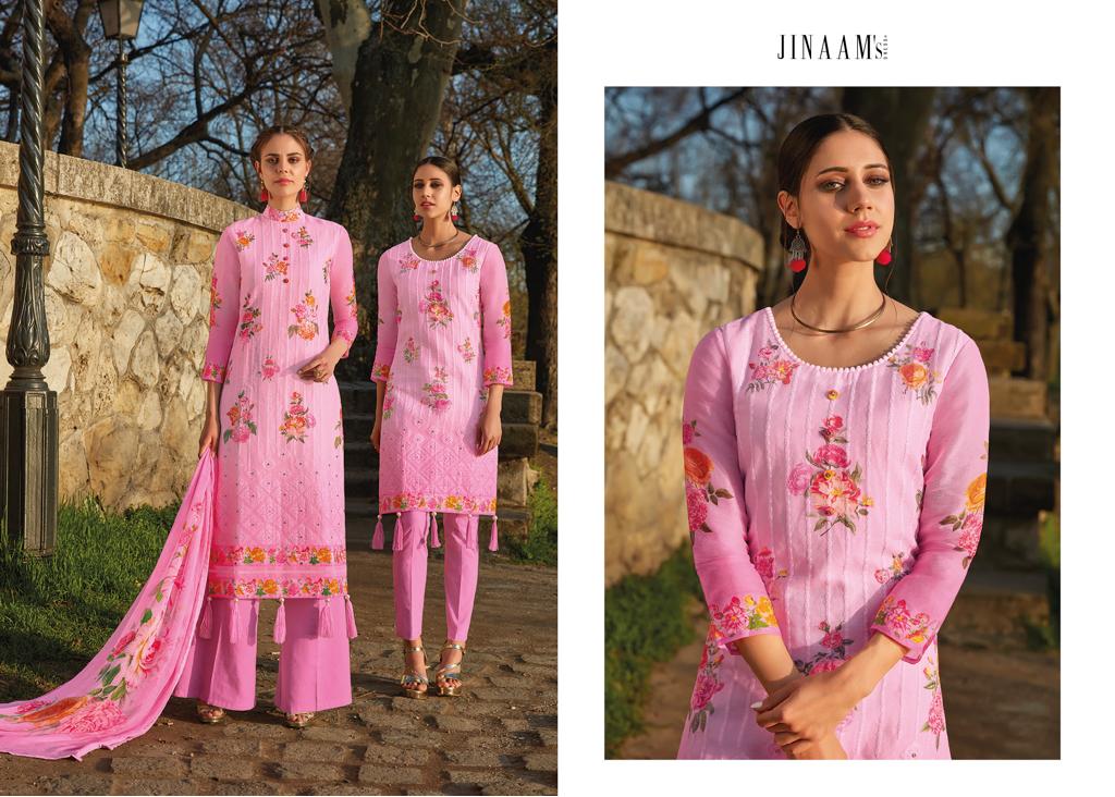 Freesia By Jinaam Dresses 8185 To 8193 Series Designer Suits Collection Beautiful Stylish Fancy Colorful Party Wear & Ethnic Wear Cotton Lawn Printed Dresses At Wholesale Price