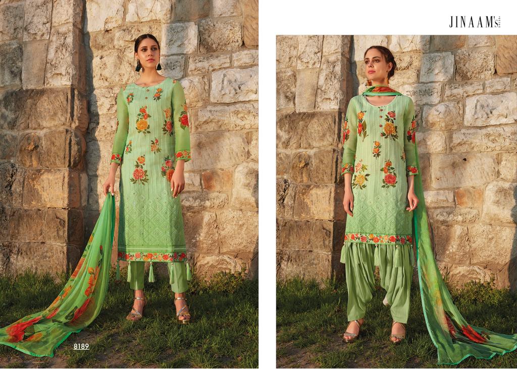 Freesia By Jinaam Dresses 8185 To 8193 Series Designer Suits Collection Beautiful Stylish Fancy Colorful Party Wear & Ethnic Wear Cotton Lawn Printed Dresses At Wholesale Price