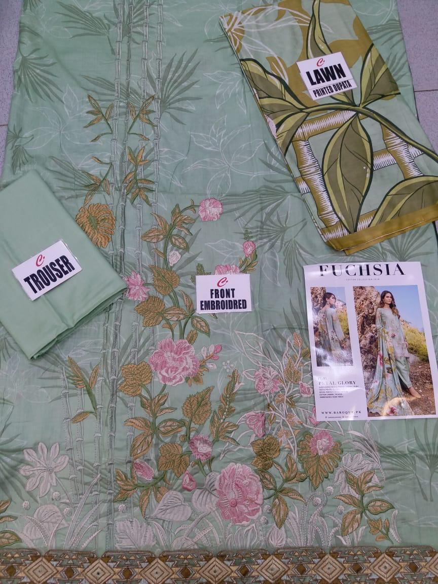 Fuchsia By Baroque Embroidered By Sahil 01 To 08 Series Indian Traditional Wear Collection Beautiful Stylish Fancy Colorful Party Wear & Occasional Wear Coton Dresses At Wholesale Price