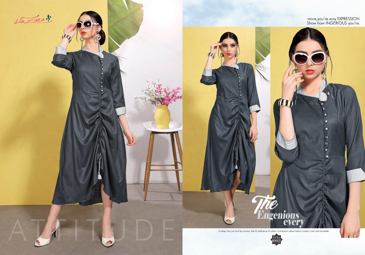 Funky Town By Sin Zara 1001 To 1008 Series Designer Beautiful Stylish Colorful Fancy Ready To Wear & Casual Wear & Ethnic Wear Cotton Kurtis At Wholesale Price