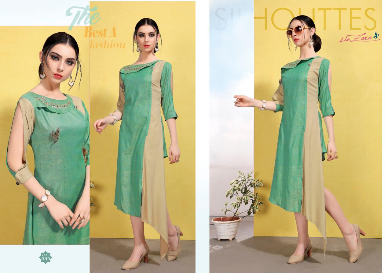 Funky Town By Sin Zara 1001 To 1008 Series Designer Beautiful Stylish Colorful Fancy Ready To Wear & Casual Wear & Ethnic Wear Cotton Kurtis At Wholesale Price