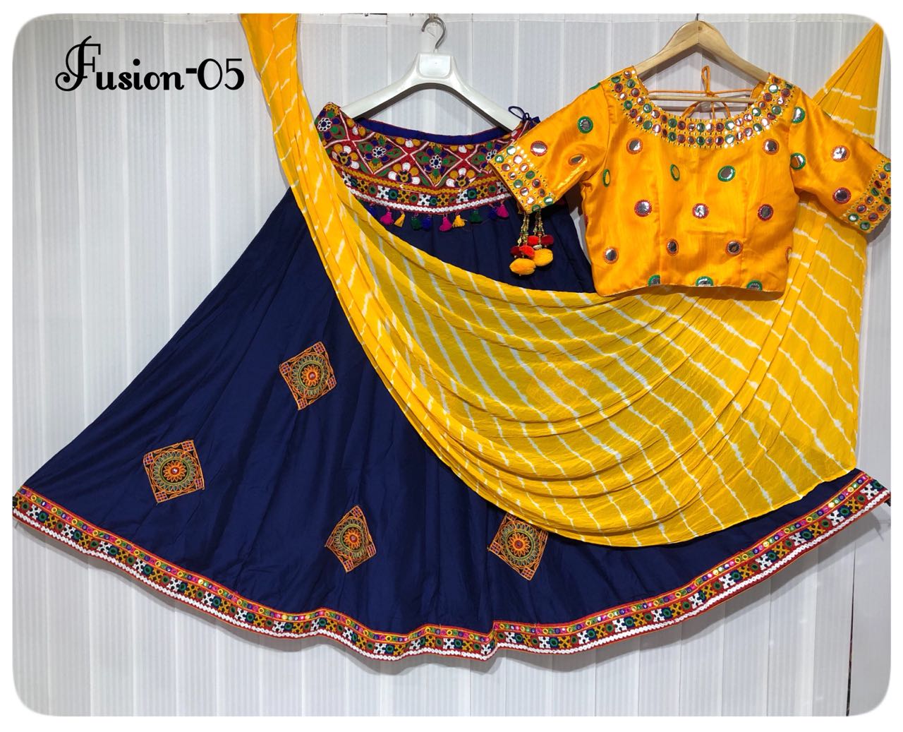 Fusion Vol-05 By Fashid Wholesale 501 To 504 Series Designer Beautiful Navratri Collection Occasional Wear & Party Wear Pure Maslin Silk Lehengas At Wholesale Price