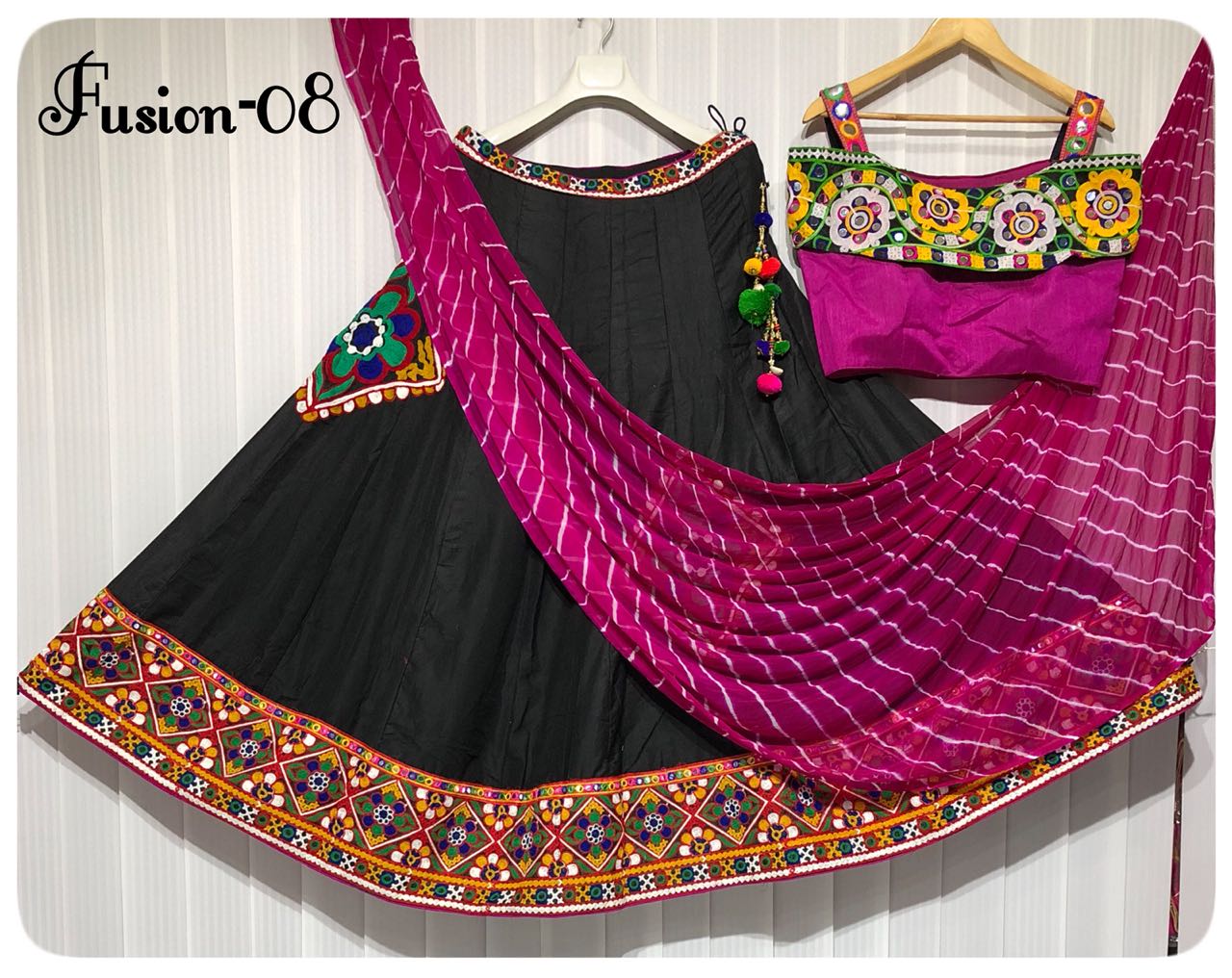 Fusion Vol-08 By Fashid Wholesale 08-a & 08-d Series Designer Beautiful Navratri Collection Occasional Wear & Party Wear Pure Muslin Silk Embroidered Lehengas At Wholesale Price