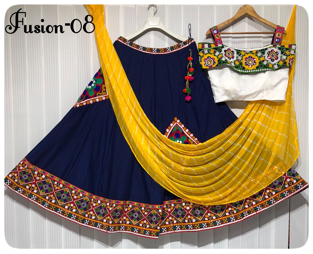 Fusion Vol-08 By Fashid Wholesale 08-a & 08-d Series Designer Beautiful Navratri Collection Occasional Wear & Party Wear Pure Muslin Silk Embroidered Lehengas At Wholesale Price