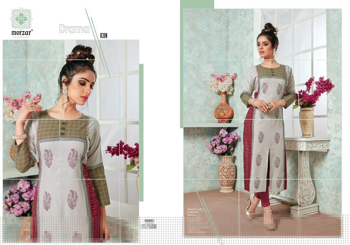 Future By Morzar 9001 To 9008 Series Designer Beautiful Stylish Colorful Fancy Ready To Wear & Casual Wear & Ethnic Wear Heavy Two Tone Rayon Handworked Kurtis At Wholesale Price