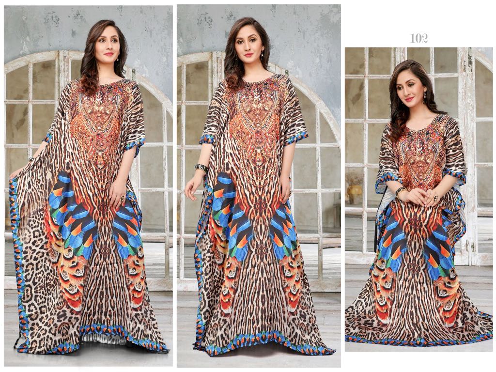 Gazal Vol-14 By Jugnii 101 To 108 Series Designer Stylish Fancy Colorful Beautiful Ethnic Wear & Casual Wear Japan Crepe Printed Kurtis At Wholesale Price