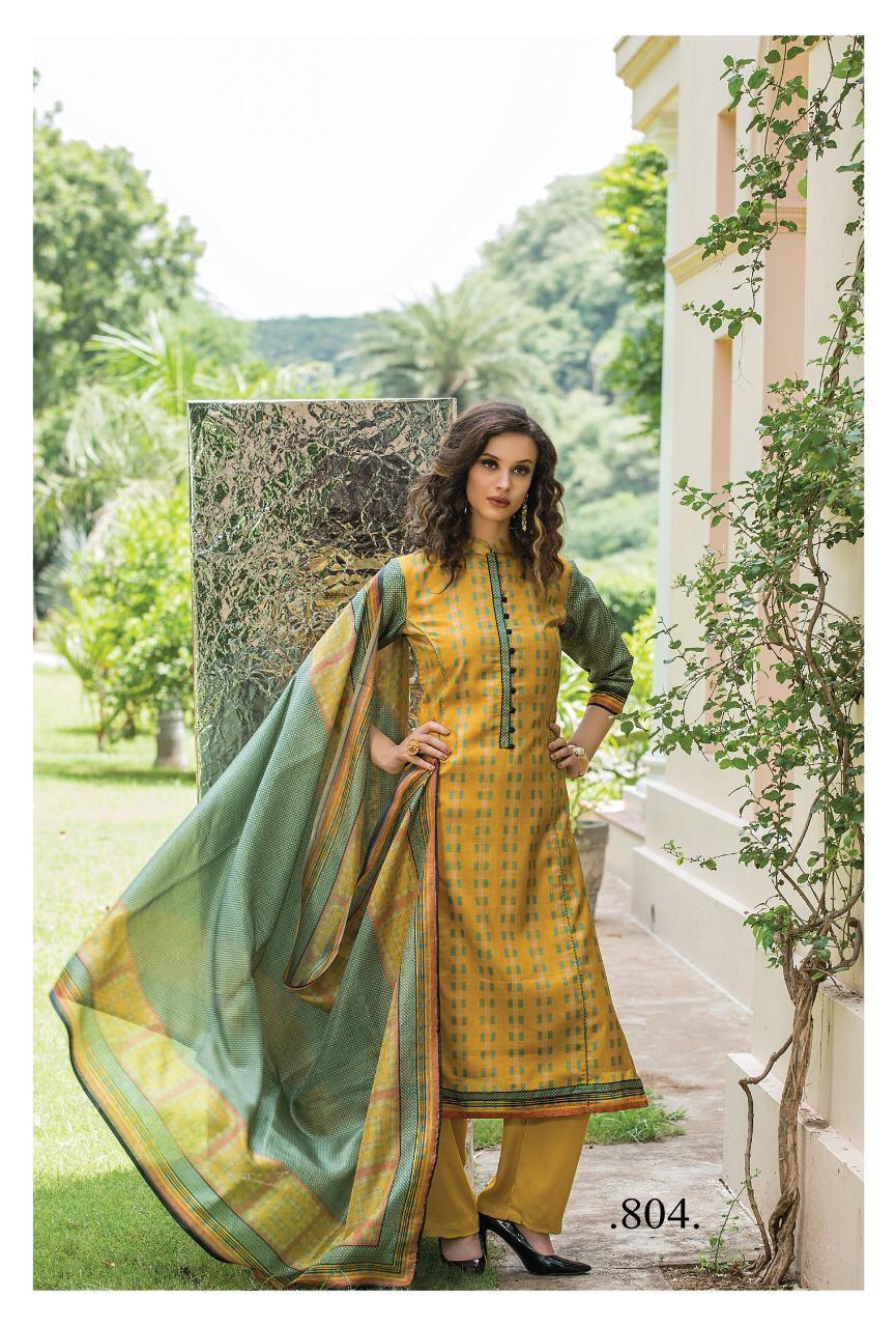 Gazzal By Sri 802 To 809 Series Beautiful Suits Stylish Fancy Colorful Party Wear & Ethnic Wear Fine Cotton Satin Dresses At Wholesale Price