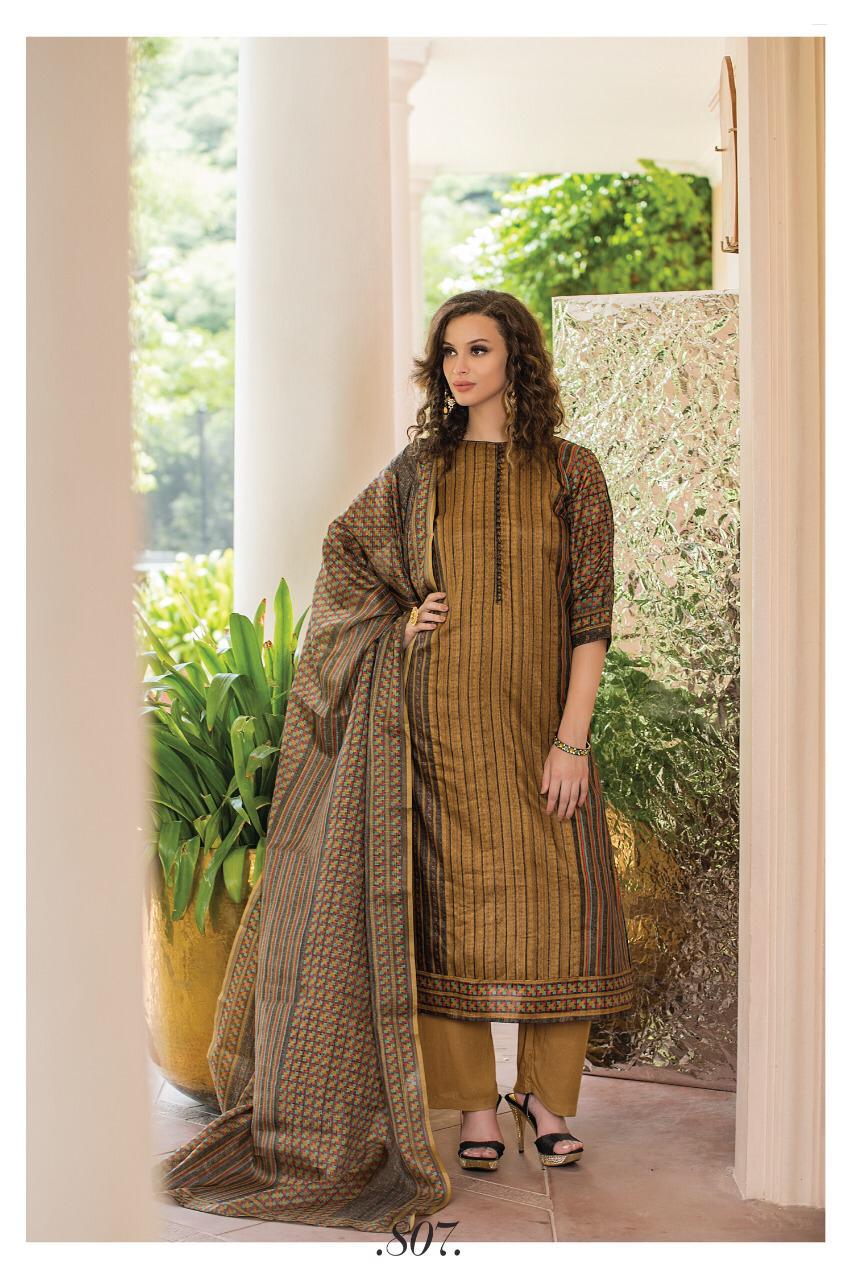 Gazzal By Sri 802 To 809 Series Beautiful Suits Stylish Fancy Colorful Party Wear & Ethnic Wear Fine Cotton Satin Dresses At Wholesale Price