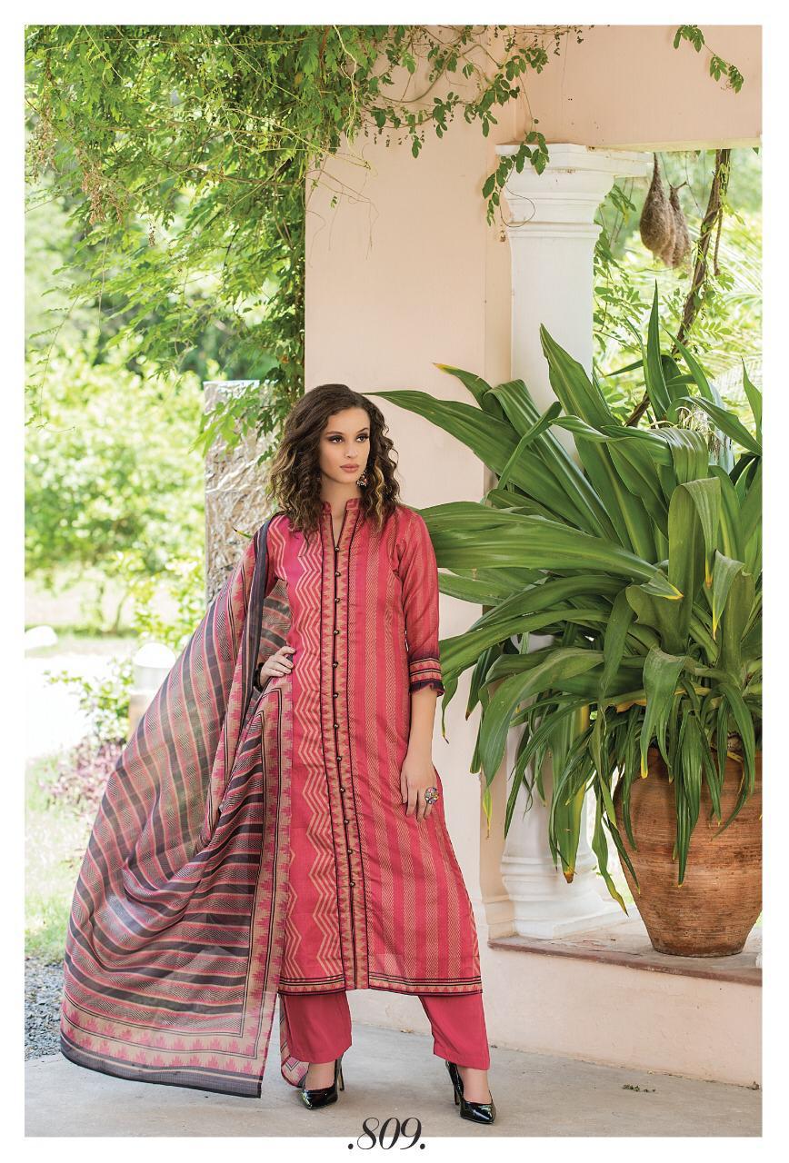 Gazzal By Sri 802 To 809 Series Beautiful Suits Stylish Fancy Colorful Party Wear & Ethnic Wear Fine Cotton Satin Dresses At Wholesale Price