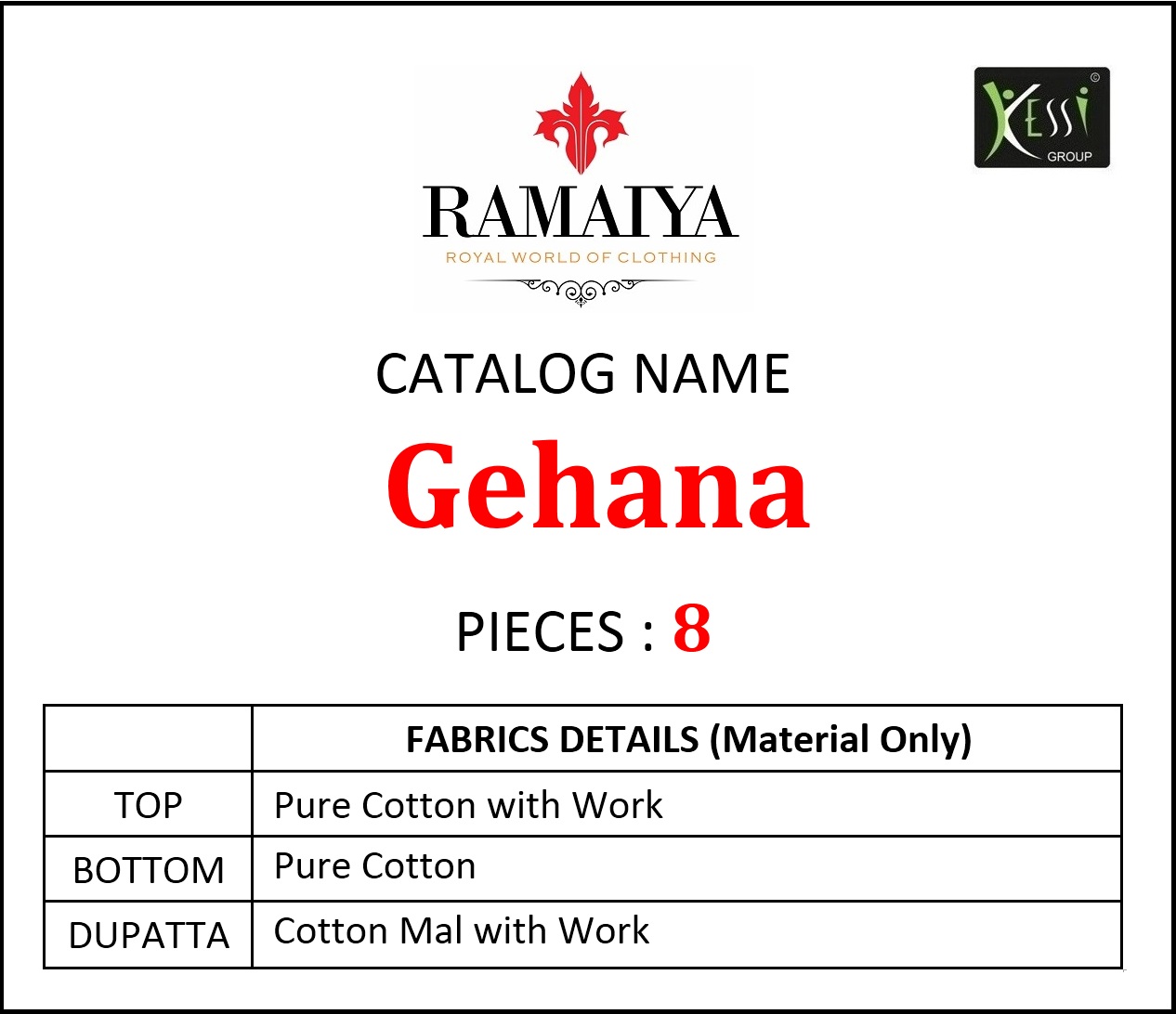 Gehana By Ramaiya 10021 To 10028 Series Designer Festive Suits Collection Beautiful Stylish Fancy Colorful Party Wear & Occasional Wear Pure Cotton With Work Dresses At Wholesale Price