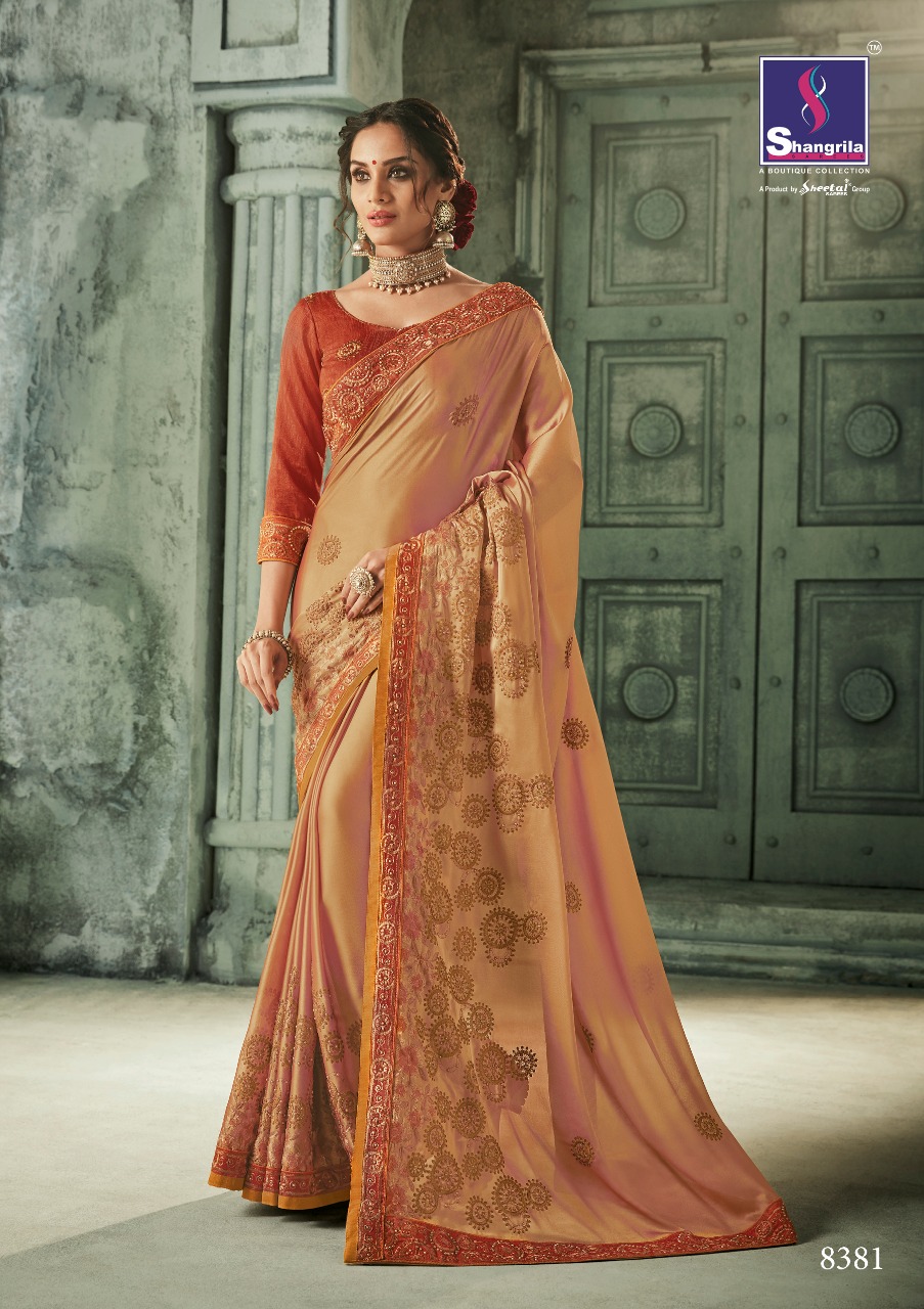 Ghunghat By Shangrila Sarees 8381 To 8392 Series Indian Traditional Wear Collection Beautiful Stylish Fancy Colorful Party Wear & Occasional Wear Two Tone Sarees At Wholesale Price