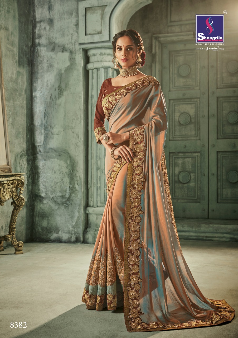 Ghunghat By Shangrila Sarees 8381 To 8392 Series Indian Traditional Wear Collection Beautiful Stylish Fancy Colorful Party Wear & Occasional Wear Two Tone Sarees At Wholesale Price