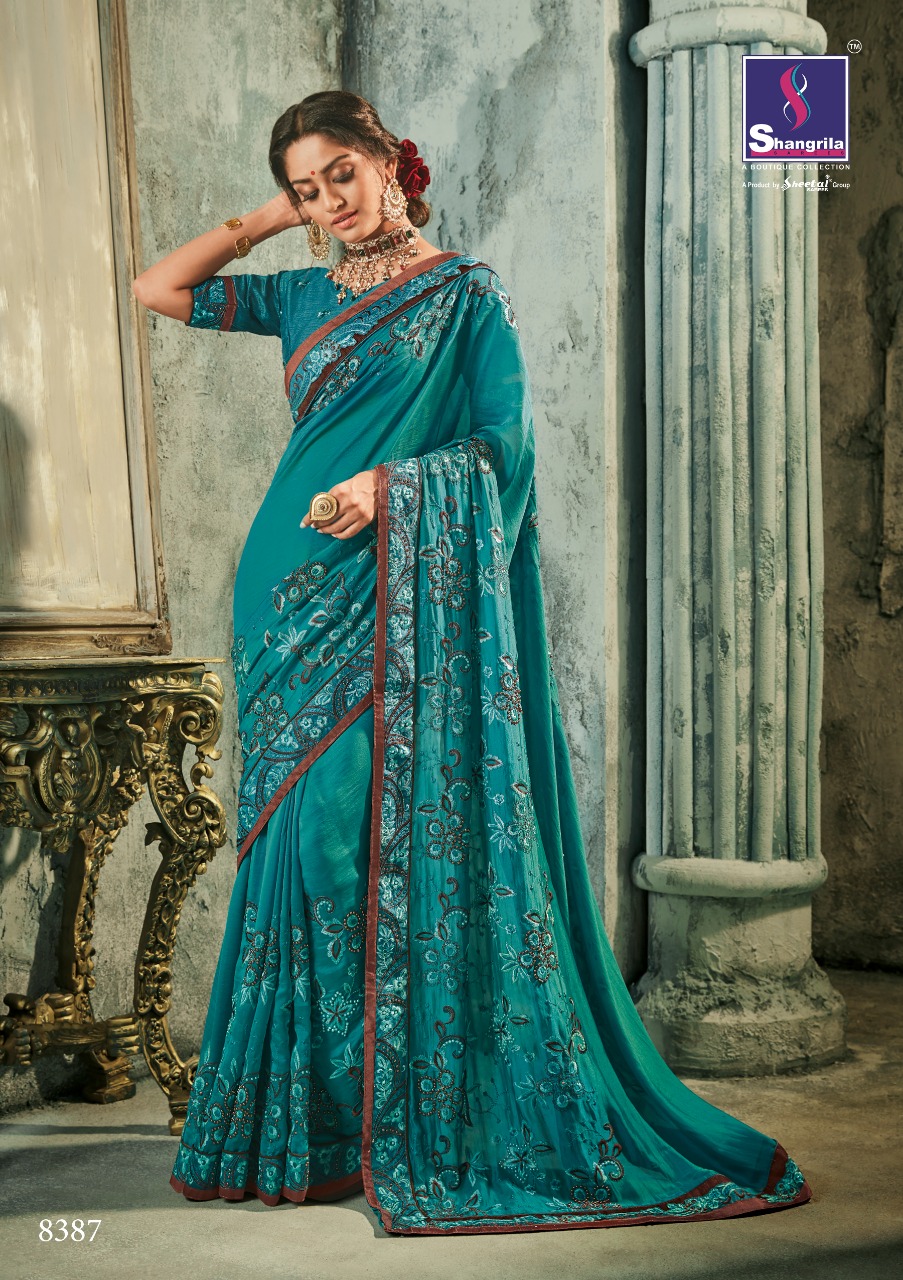 Ghunghat By Shangrila Sarees 8381 To 8392 Series Indian Traditional Wear Collection Beautiful Stylish Fancy Colorful Party Wear & Occasional Wear Two Tone Sarees At Wholesale Price