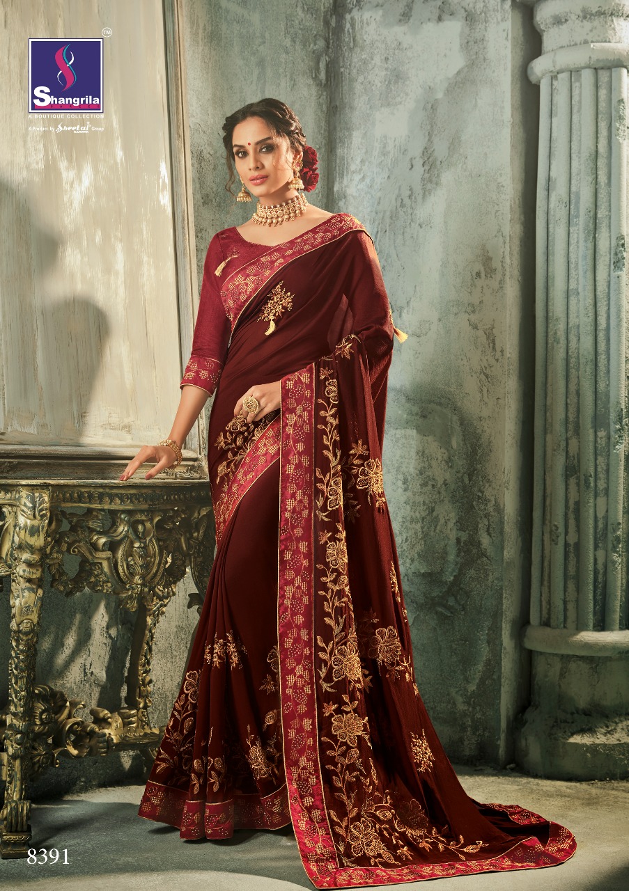 Ghunghat By Shangrila Sarees 8381 To 8392 Series Indian Traditional Wear Collection Beautiful Stylish Fancy Colorful Party Wear & Occasional Wear Two Tone Sarees At Wholesale Price
