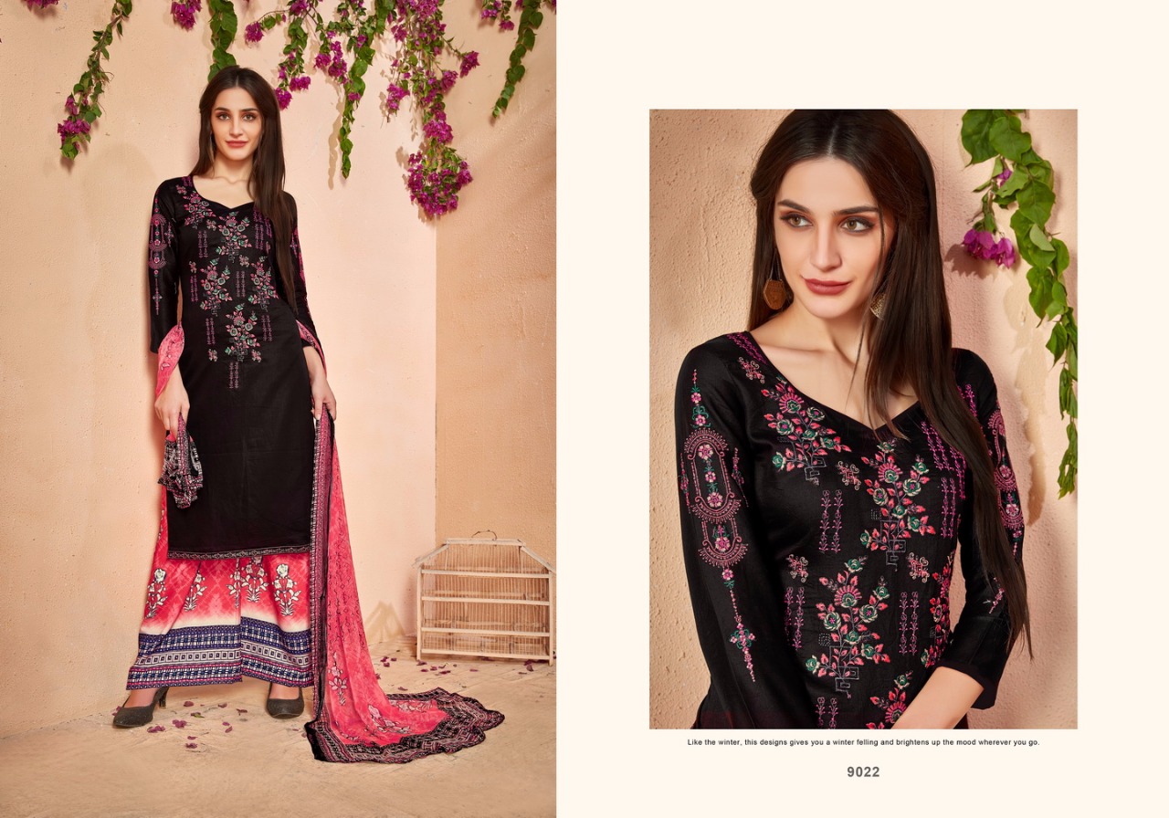 Glace By Kianaa Fashion 9015 To 9022 Series Beautiful Suits Colorful Stylish Fancy Casual Wear & Ethnic Wear Glace Cotton With Work Dresses At Wholesale Price